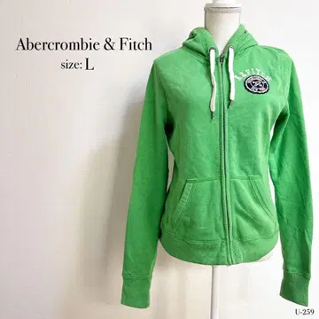 Abercrombie & Fitch 그린 후드티 L 사이즈 지퍼