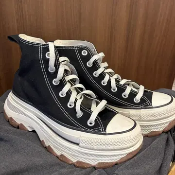 ALL STAR 블랙 하이컷 스니커즈