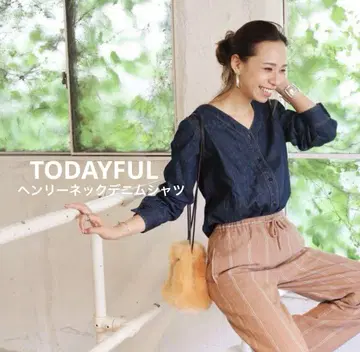 [TODAYFUL] 헨리넥 데님 셔츠 F 투데이풀
