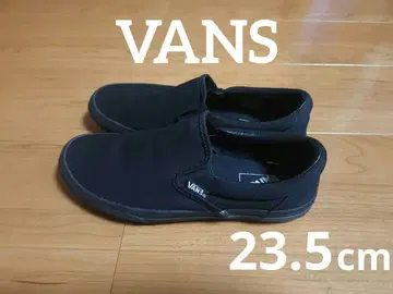 VANS 블랙 슬립온 23.5cm