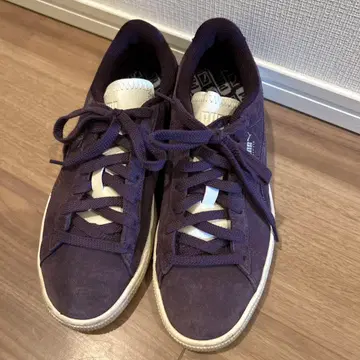 새상품급 PUMA Suede 스니커즈 24.5cm 퍼플