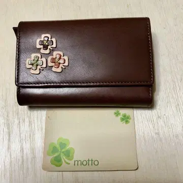motto 모토 가죽 3단 폴더형 지갑 미사용