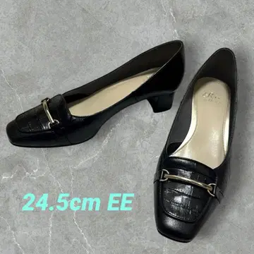 [ 컨디션 최상 ] 24.5cm EE 리즈라피네 홀스빗 스퀘어토 가죽