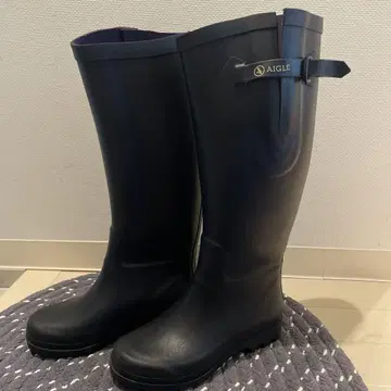 AIGLE 블랙 롱 부츠