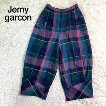 Jemy garcon 체크 무늬 니트 팬츠