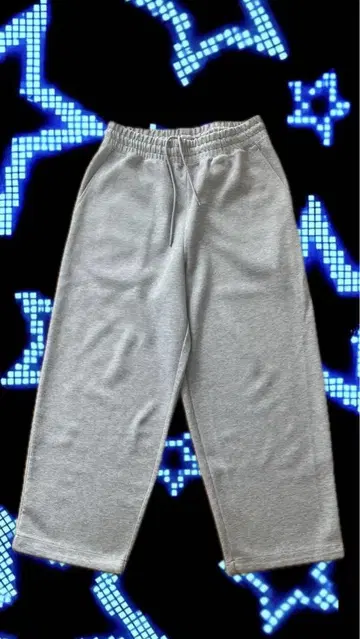 archive y2k UNIQLOC 스웨트 팬츠 그레이