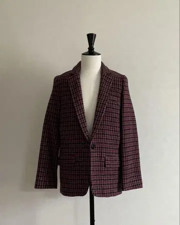 ISABEL MARANT 체크 트위드 자켓