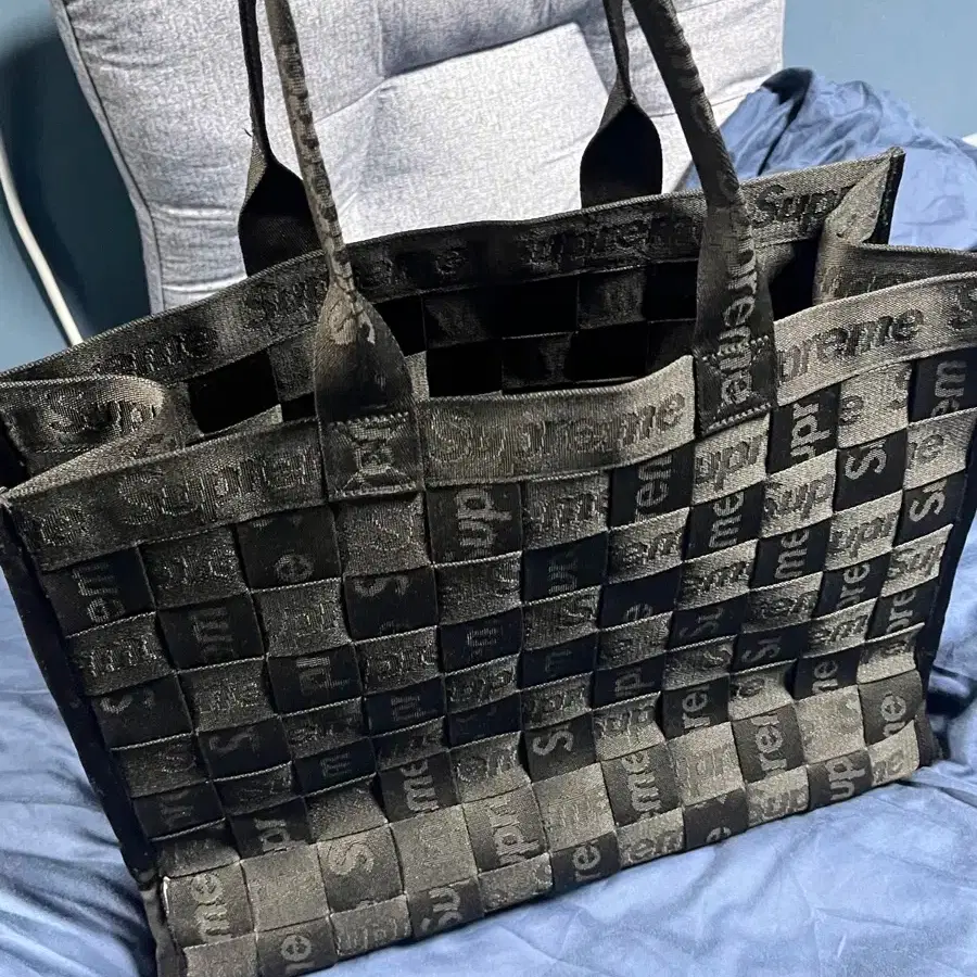 SUPREME | 슈프림 Supreme Woven Tote Bag Black 24ss on Bunjang