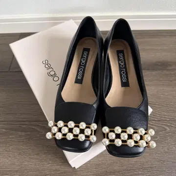 세르지오로시 sergiorossi sr1 펄 플랫슈즈