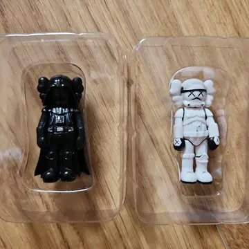 kaws mini stormtrooper mini darth vader