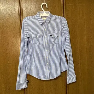 Abercrombic & Fitch / 블루 x 화이트 스트라이프 셔츠