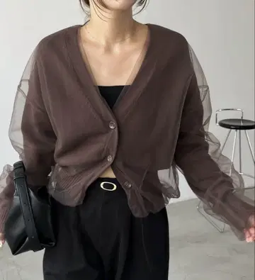 튤 레이어드 가디건 카프리슈레마쥬