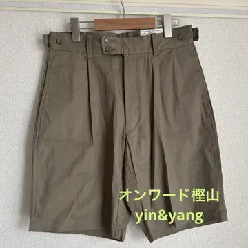 yin&yang 남성용 카키 하프 팬츠 82cm