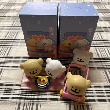 강아지 피규어 2개 세트