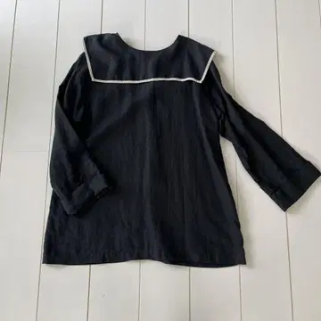 nest Robe 블랙 세일러 카라 셔츠 F 사이즈
