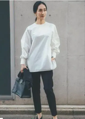셔링 커프스 셔츠