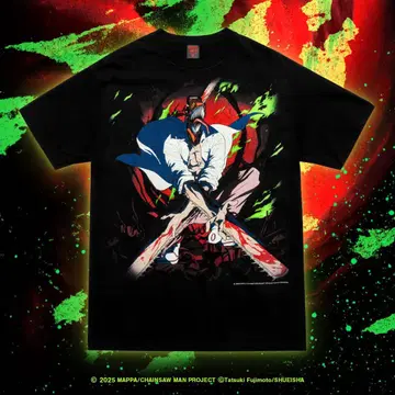 CHAINSAW MAN SILKSCREEN PRINTING T SHIRT