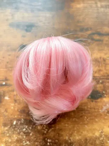 5-6인치 핑크 밥 스타일 인형 가발 5~6inch