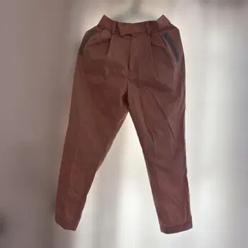 핑크 슬랙스 허리밴딩