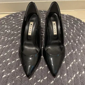 DIANA 블랙 하이힐 스틸레토 22.5cm