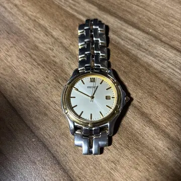 작동품 SEIKO 세이코 남성용 손목시계 페이스만 쿼츠식 레어