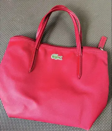 LACOSTE 빨간색 토트백