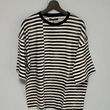 MINEDENIM/마인데님 보더 T셔츠 XL