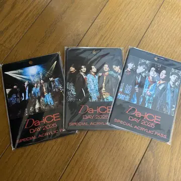 Da-iCE DAY 2025 특별 아크릴 패스 3장 세트