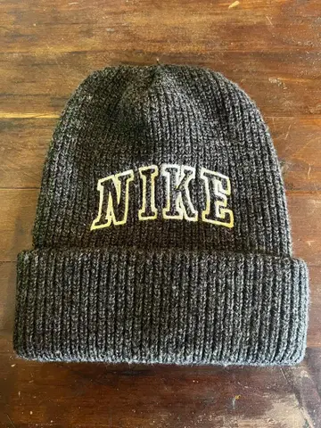 90s 빈티지 NIKE 니트 캡 dark gray 화이트 택