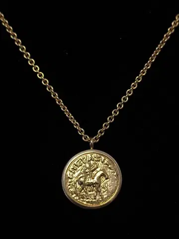 톰 우드 호스 코인 목걸이 925 골드