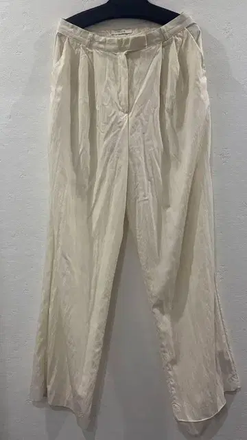 녹차 PEACH 아이보리 와이드 팬츠