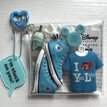 *가챠 파우치 *CONVERSE Disney 블루 계열