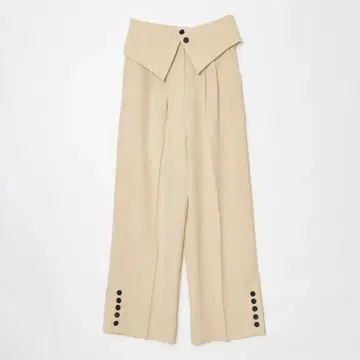EAPHI 랩 디자인 버튼 슬랙스 베이지