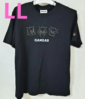 포켓몬 겐가 T셔츠 돈키호테 한정판 LL 블랙 3연 반팔