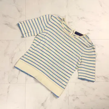 케이타 마루야마 보더 무늬 니트소 라이트 블루 사이즈 M*PC1149