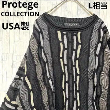Protege COLLECTION 3D 니트 스웨터 뜨개질 USA M