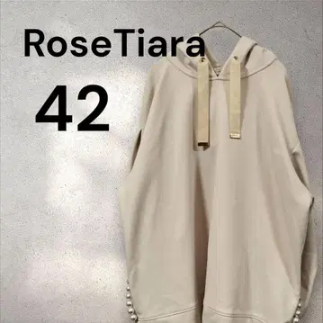 [ 공식 완판 ] 로즈 티아라 펄 후드티 베이지 42