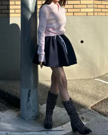 택 포함 미사용 새상품 Bibiy NELLY MINI SKIRT