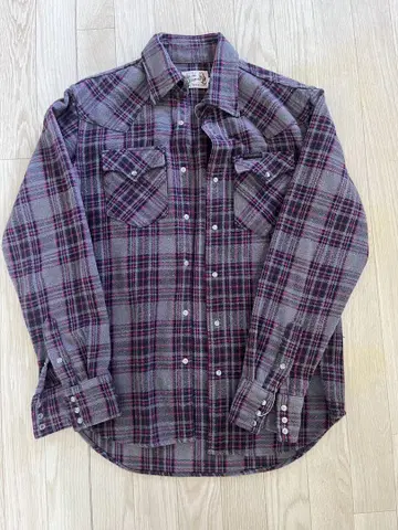 HYSTERIC GLAMOUR 체크 무늬 긴팔 셔츠 M 사이즈