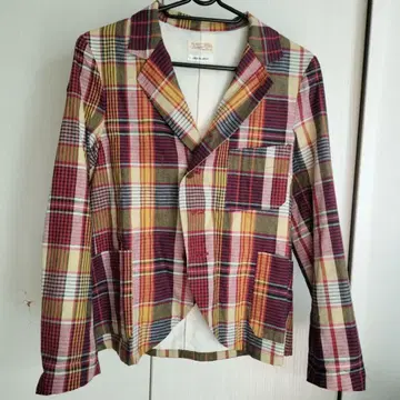 빔스 보이 멀티 컬러 체크 테일러드 자켓