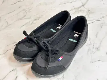 새상품급 르꼬끄 스포르티브 스니커즈 펌프스 블랙 24cm