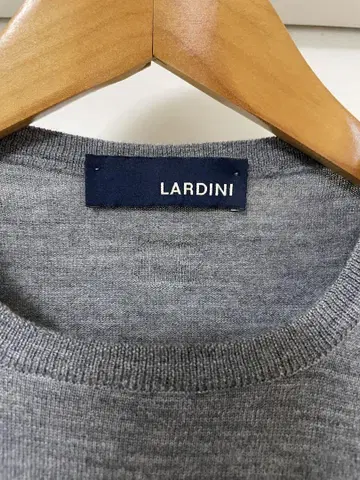 LARDINI 그레이 크루넥 스웨터
