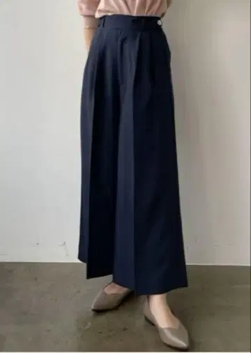 COHINA 와이드 팬츠 네이비