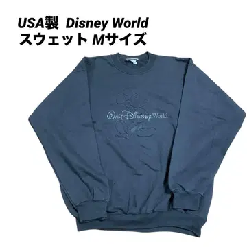 USA Walt Disney World 미키 맨투맨 M 사이즈 블랙