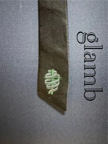 glamb 다크 그린 슬림 타이