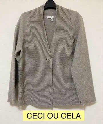 [ CECI OU CELA ] 그레이지 노카라 자켓 리브