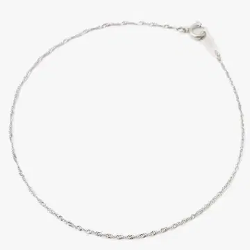 오늘 발송 미사용 플라티나 P850 스크류 체인 팔찌 18cm