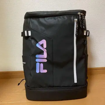 FILA 대용량 2층 백팩 35L 스퀘어 백팩 남녀 공용