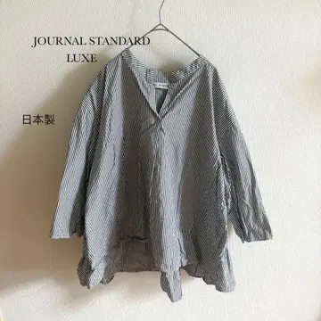 JOURNAL STANDARD LUXE 코튼 스트라이프 셔츠