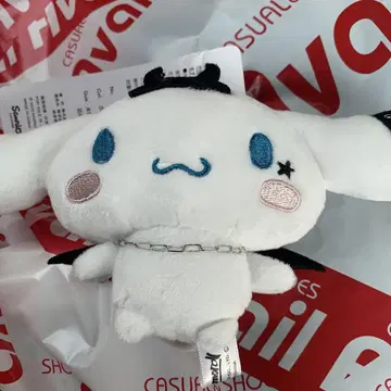 데빌 시나모롤 봉제 인형 키체인 시마무라 아베일 산리오